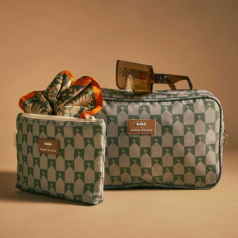 Kollab X Karen Walker Travel Bag Sage Monogram image number 2